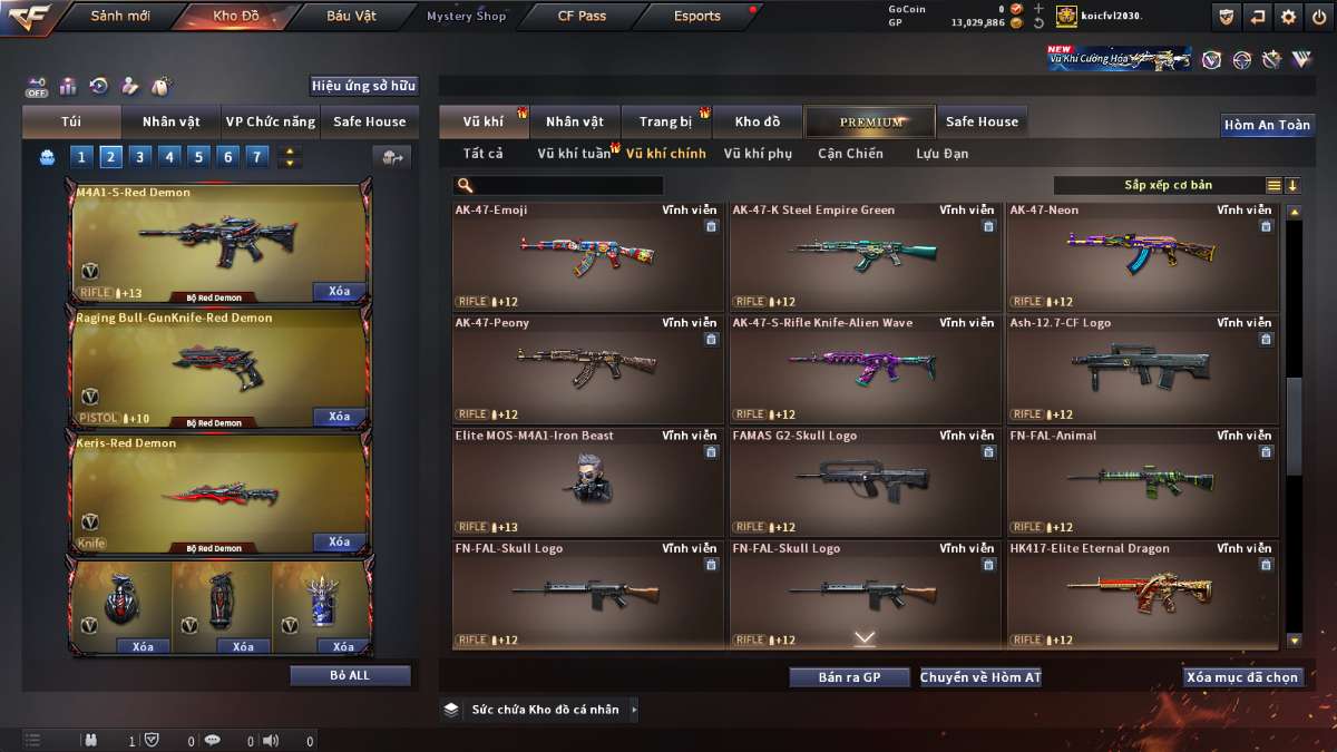 shop acc cf uy tin gia re